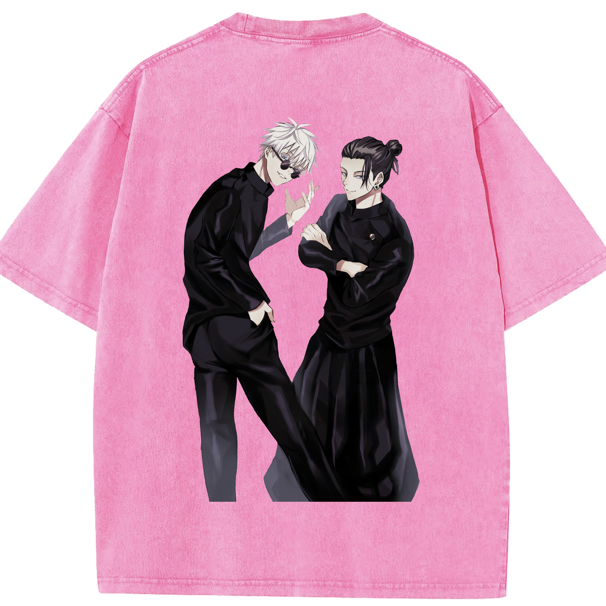 （画像用） 呪術廻戦 Jujutsu Kaisen 綿100% ヴィンテージ風 半袖Tシャツ（背面プリント）